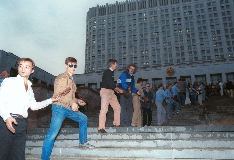 Сергей Юрков в августе 1991 года