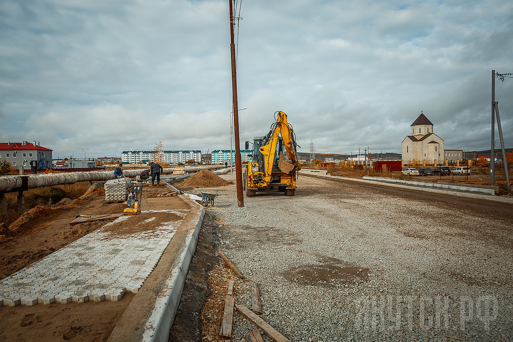 Ремонтные работы улично-дорожной сети Якутска на завершающем этапе