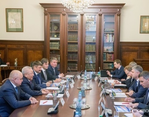 Егор Борисов встретился с президентом ОАО «РЖД» Олегом Белозёровым