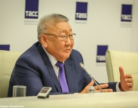 Глава Якутии дал пресс-конференцию в Санкт-Петербурге