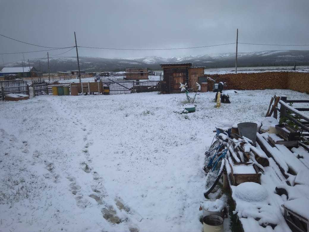 Фотофакт: В Якутии выпал снег