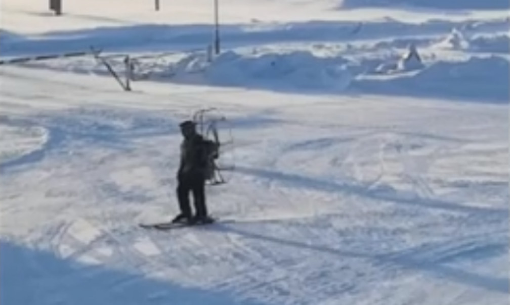 Якутяне обсуждают Карлсона на лыжах (видео)