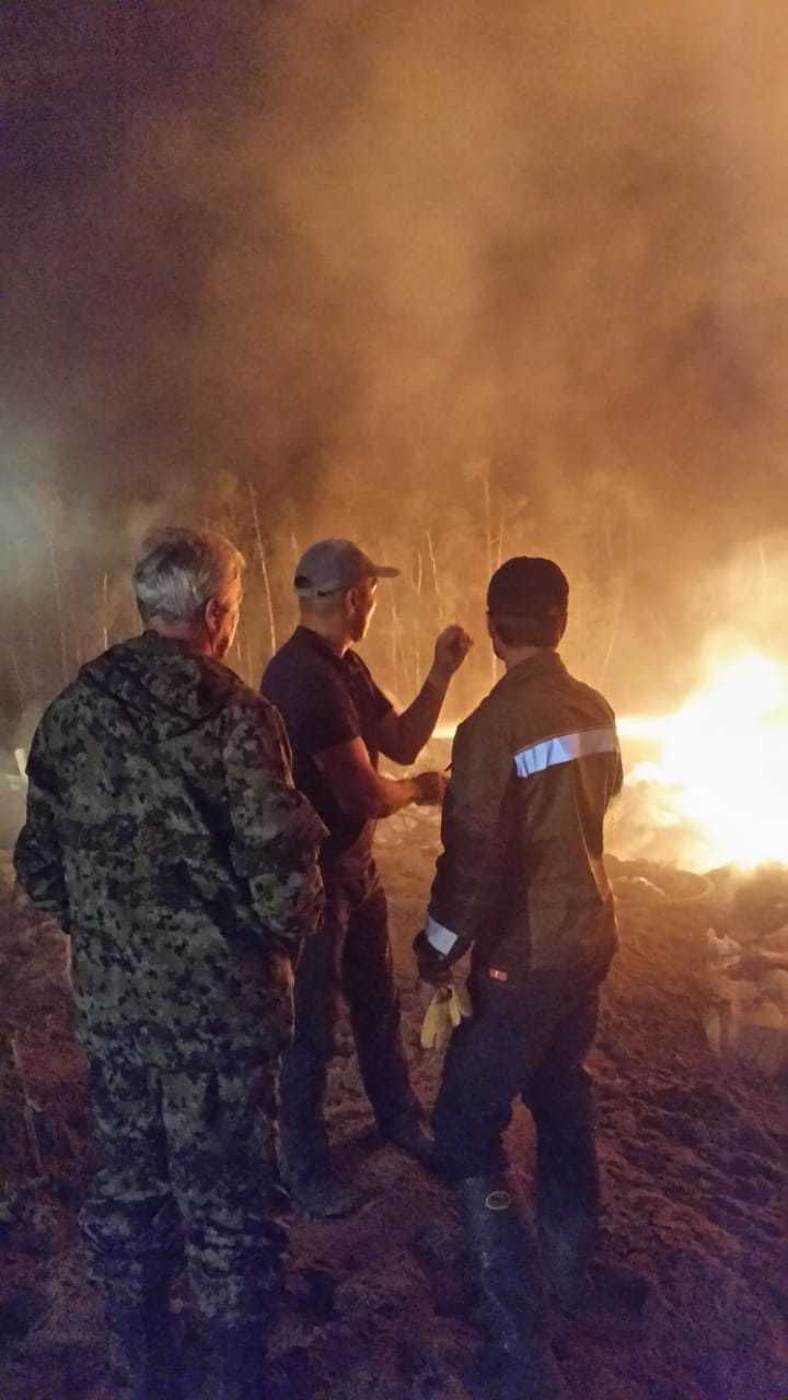 В Якутске произошло возгорание на мусорном полигоне на Вилюйском тракте