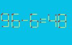Забытая классика из СССР: решите головоломку со спичками 96–6=48 за 15 секунд