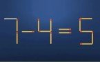 Тест на гениальность: переставьте 1 спичку, чтобы пример стал верным. 90% людей сдаются через минуту