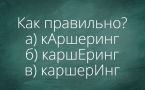 Куда падает ударение в слове «каршеринг»? Пройдите тест по русскому языку — оцените свои знания