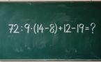 Математический тест: решите пример 72 : 9 · (14 − 8) + 12 − 19 и узнайте верный ответ