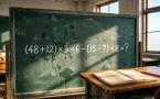 Проверьте свои математические навыки: решите пример (48 + 12) · 3 : 6 − (15 − 7) + 8