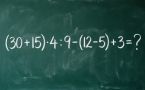 Проверьте свои математические навыки: решите пример (30 + 15) · 4 : 9 − (12 − 5) + 3