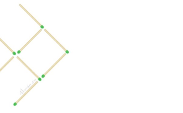 О нет, она уплывает — головоломка с изюминкой, разверните рыбку на 180 градусов, передвинув всего 1 спичку
