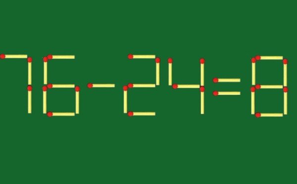 В сумку от Луи Виттон спичек влезает целый вагон — сдвиньте 1 спичку, чтобы найти ответ: на решение дано 14 секунд