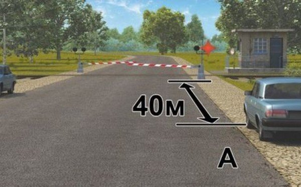 Стоянка у ж/д переезда — 50 метров отчуждения: тест на внимательность на экзамене по ПДД не прошли 75%