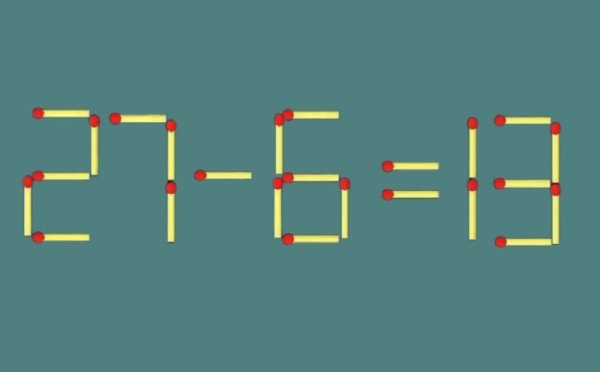 Иоган Бах, не взирая на гам, головоломки решает вам — найдите ответ, сдвинув всего одну спичку: на раздумья даётся 17 секунд