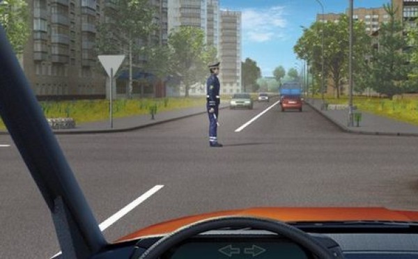 Регулировщик повернулся боком — это не значит, что ему все равно, куда вы поедете: этот вопрос вызывает затруднение у 63% пришедших на экзамен по ПДД