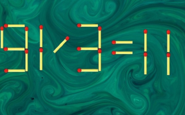 Лещенко в головоломках просто Лев — найдите ответ, передвинув всего одну спичку: на решение даётся только 13 секунд