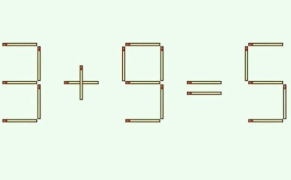 Тест на IQ из Древнего Китая: переставьте 1 спичку, чтобы решить пример за 15 секунд