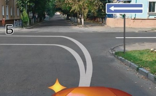 Поворот на одностороннюю шире, чем кажется: по выбранной траектории экзамен проверяет, понял ли ты знак — 68% ПДД не знают