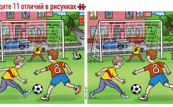 Тест на внимательность: только 5% людей находят все 11 отличий на этом фото за 1 минуту