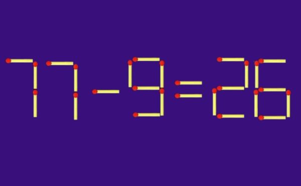 Тест на IQ из советских учебников: передвиньте 1 спичку, чтобы превратить ошибку в верный ответ