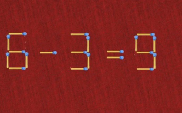 Тест на логику из нашего детства: переставьте 1 спичку за 15 секунд в примере — справится только отличник