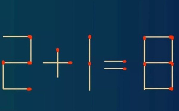 Тест на логику: переставьте 1 спичку в примере, чтобы решить его за 15 секунд