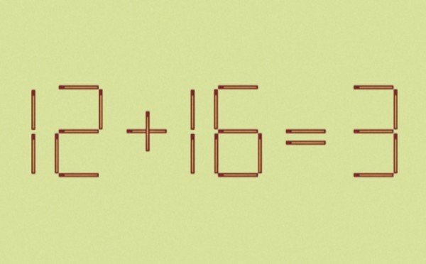 Тест на ясность ума: решите задачу со спичками за 20 секунд, как это делали участники научного эксперимента