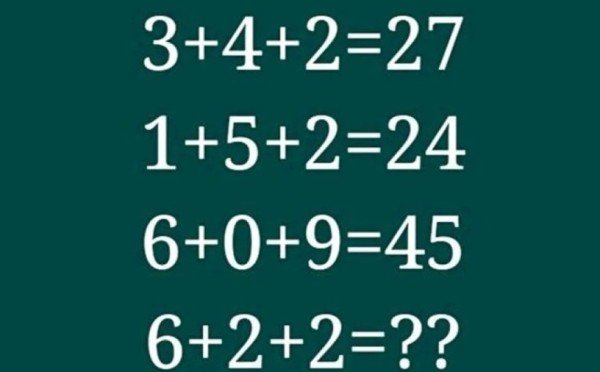 Математический тест на IQ: решите уравнение за 15 секунд, используя скрытую логику