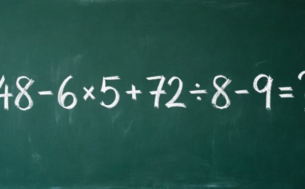 Проверьте свои математические навыки: решите пример 48 − 6 × 5 + 72 ÷ 8 − 9