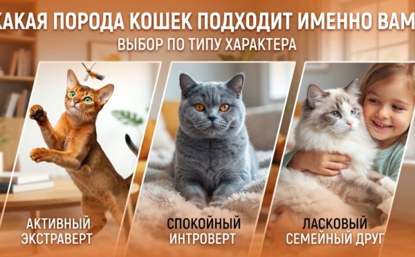 Какая порода кошек подходит именно вам: тест на совместимость по типу характера