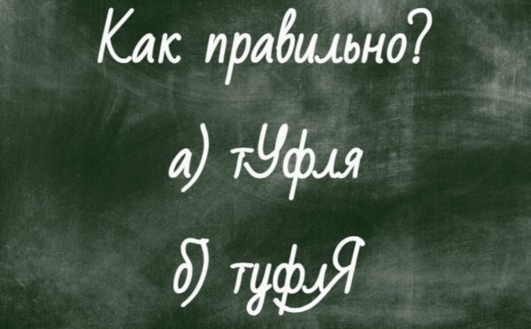 Куда падает ударение в слове «туфля»? Тест по русскому языку покажет вашу грамотность