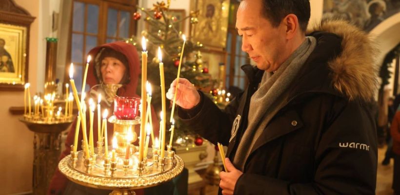 Глава Якутии поздравляет с Рождеством Христовым