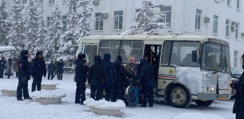 В Якутске 26 граждан привлечены к административной ответственности за участие в несанкционированной акции