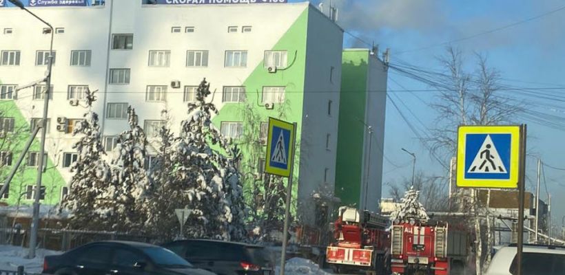В Якутске произошло возгорание в здании Скорой помощи