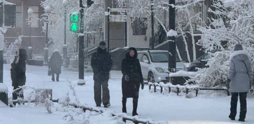 В Якутии мороз минус 45 и ниже зафиксирован в десяти населенных пунктах. В Якутске — ниже минус 40