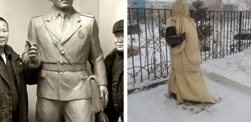 Фотофакт: В Якутске откроют скульптуру участкового