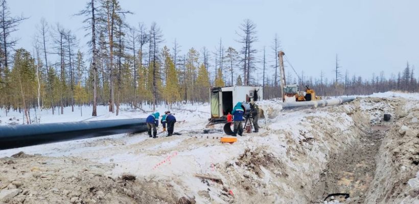 «Сахатранснефтегаз»: строительство газопровода «Кысыл-Сыр - Мастах» идёт по графику