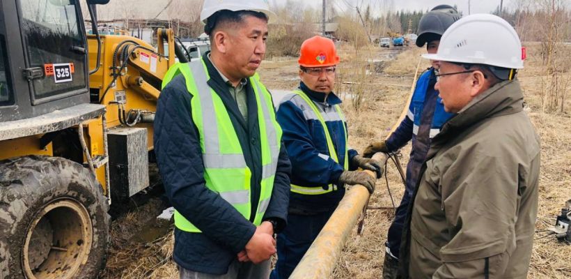 В городе Олёкминск продолжаются работы по прокладке газовый сетей