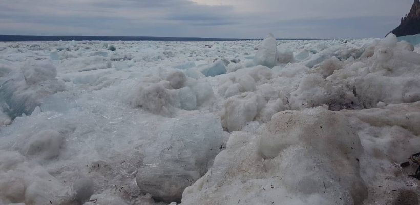 Ледоход в Якутии: у поселка Кангалассы есть угроза образования заторов на реке Лене