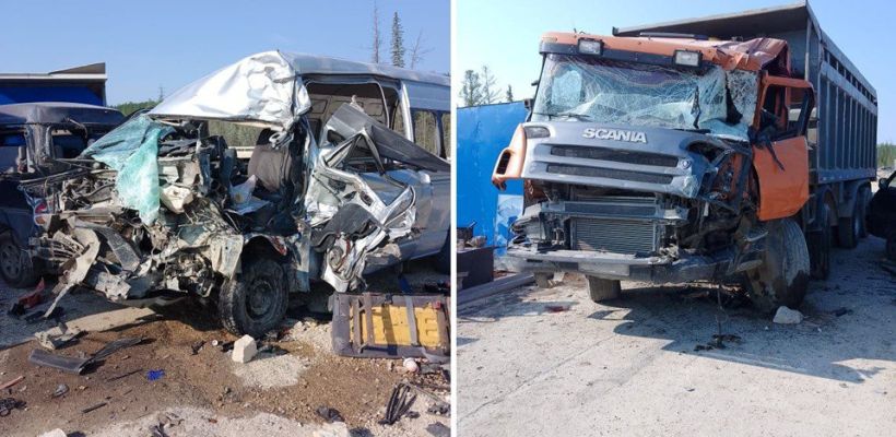 Родственников пострадавших в ДТП с микроавтобусом доставят из Олекминска в Алдан. В аварии погиб один человек, еще десять пострадали