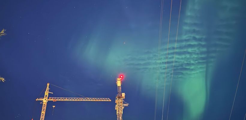 Якутяне любовались ночью на северное сияние