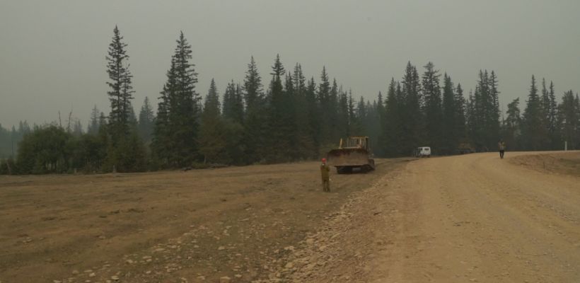 ВОЛС «ТОККО-ТЯНЯ». Проводится заглубление оптического кабеля в грунт