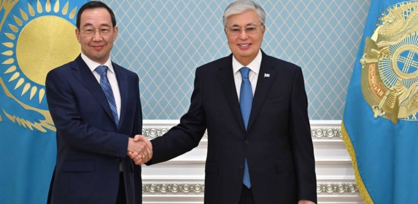 Айсен Николаев встретился с президентом Казахстана Касым-Жомартом Токаевым в Астане