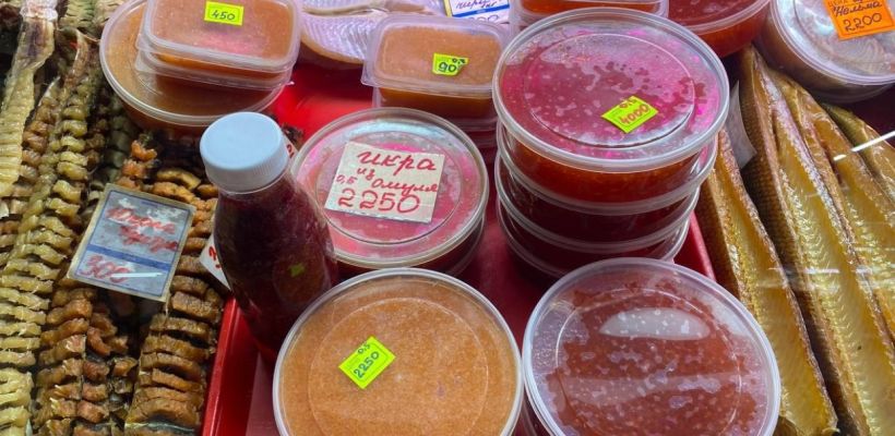 Фотофакт: В Якутске цена на красную икру взлетела до 8500 рублей за кг