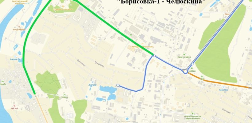 Маршрут №6 возвращается на прежнюю конечную остановку - "1-я Борисовка"