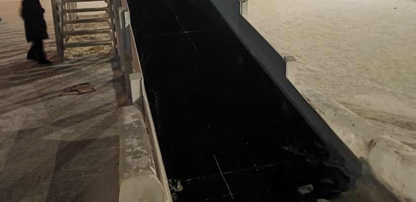 Фотофакт: Опасная горка на площади Ленина