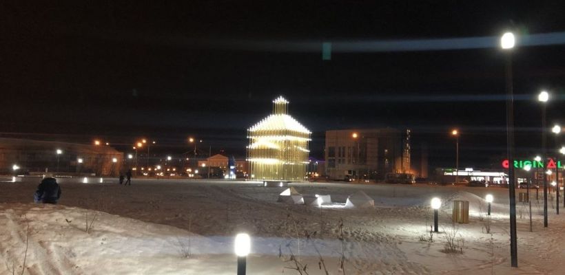 Подсветку башни Тыгына восстановили