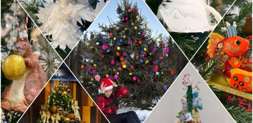 "Плюшевая ëлка, с ледяными игрушками, эко-елка": ТОП-10 новогодних елей от предприятий Якутии