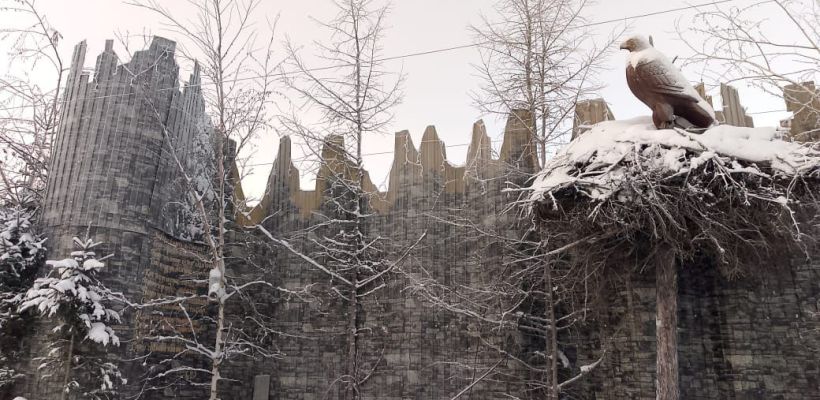 Житель Верхневилюйска возвел забор в виде Ленских столбов