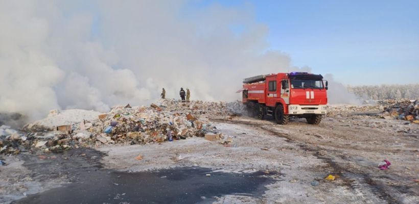 Экспертиза показала, что воздух в Намцах не загрязнен дымом от горящей свалки
