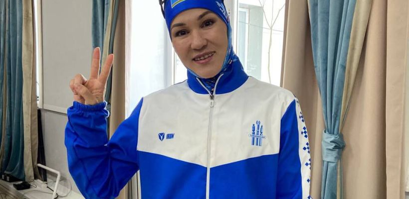 Олимпийская легкоатлетка лидировала на эстафете Верхневилюйского района